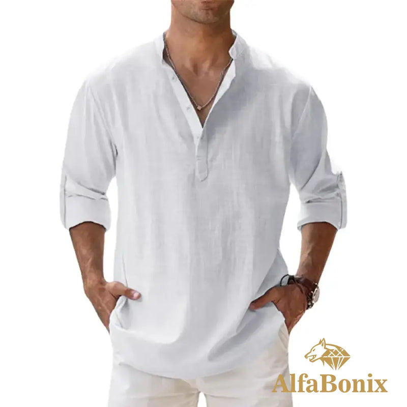 Camisa de Linho AlfaBonix Breezy