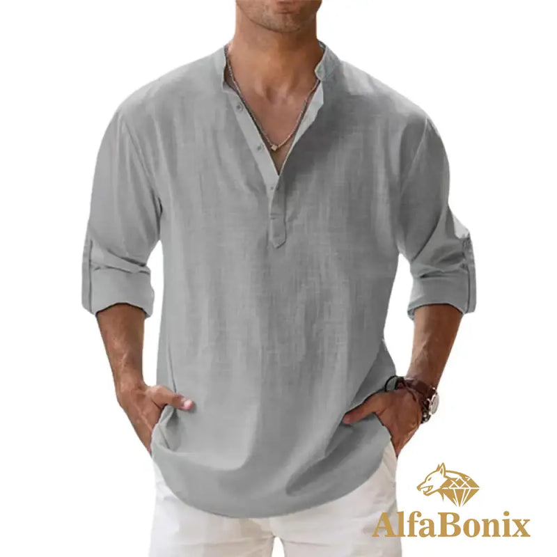 Camisa de Linho AlfaBonix Breezy