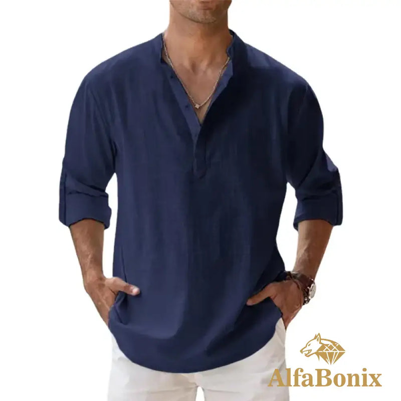 Camisa de Linho AlfaBonix Breezy