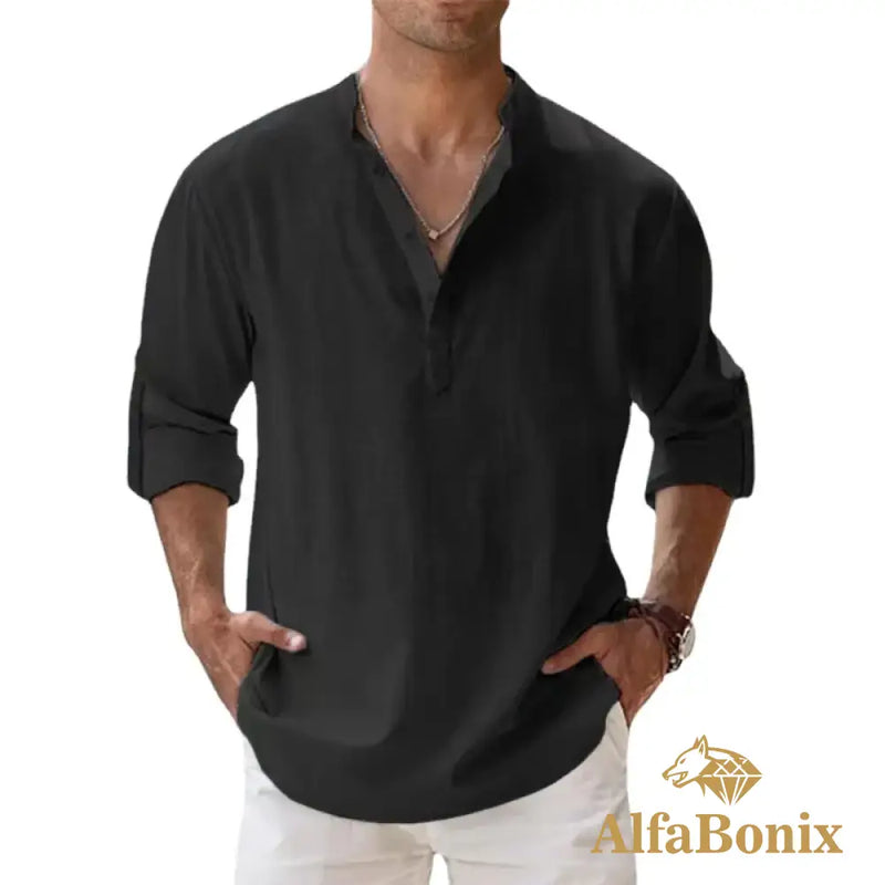 Camisa de Linho AlfaBonix Breezy