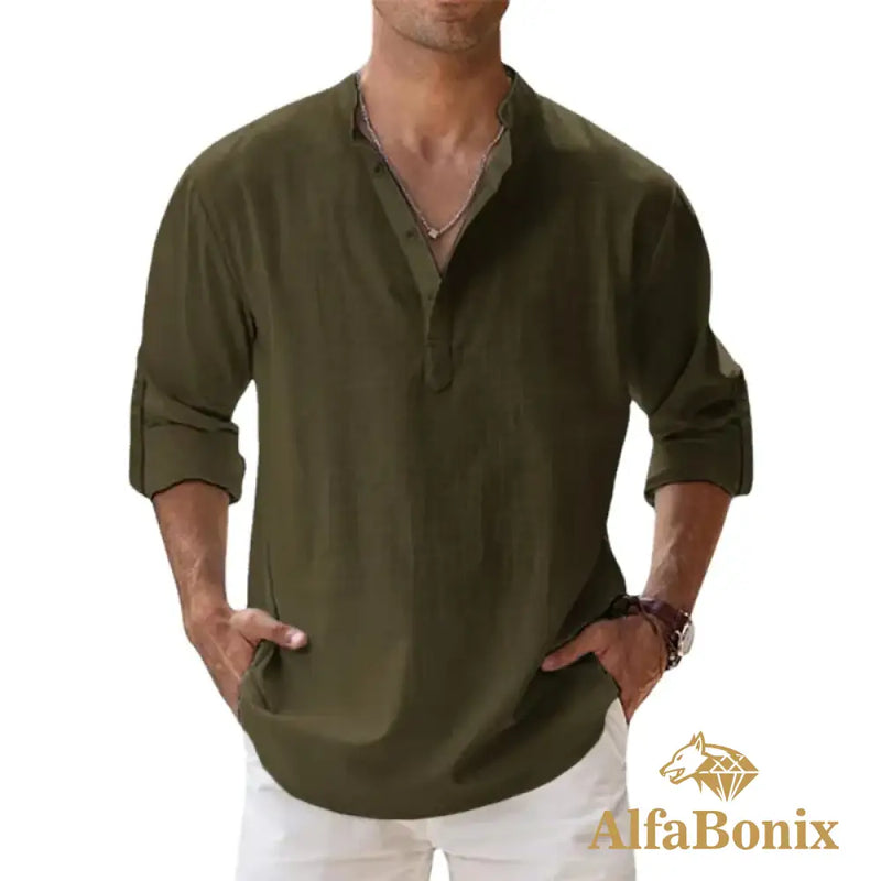 Camisa de Linho AlfaBonix Breezy