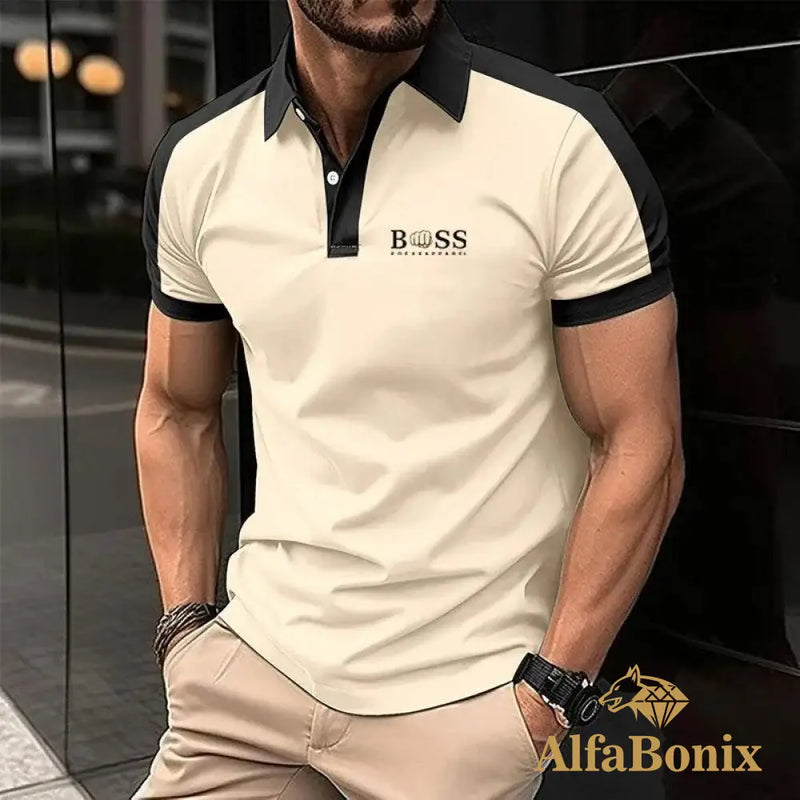 Camiseta Polo Masculina Alfa Boss Navarro