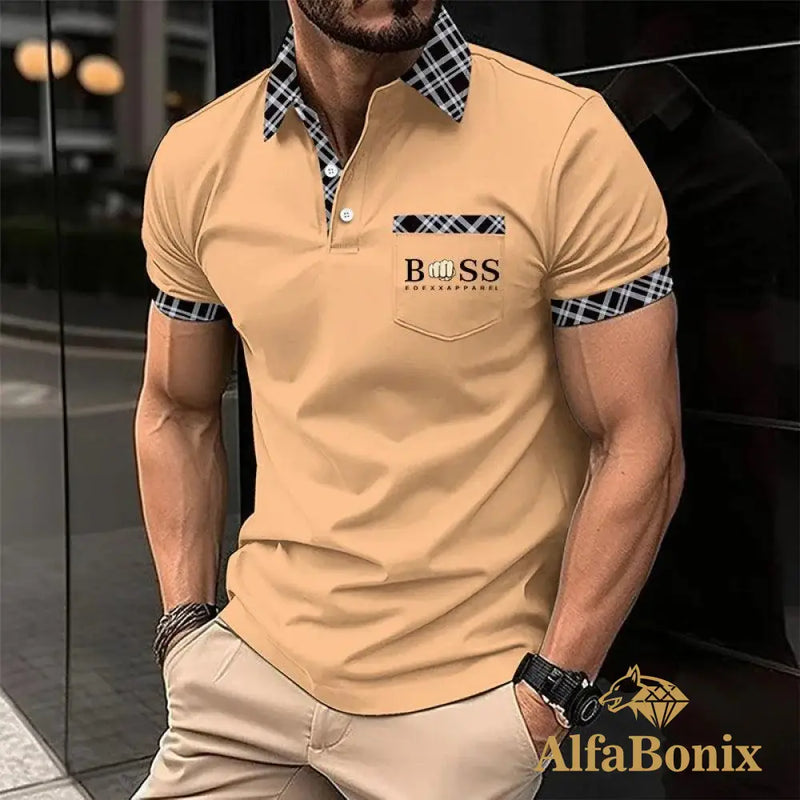 Camiseta Polo Masculina Alfa Boss Navarro