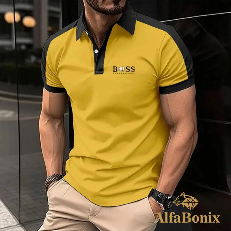 Camiseta Polo Masculina Alfa Boss Navarro