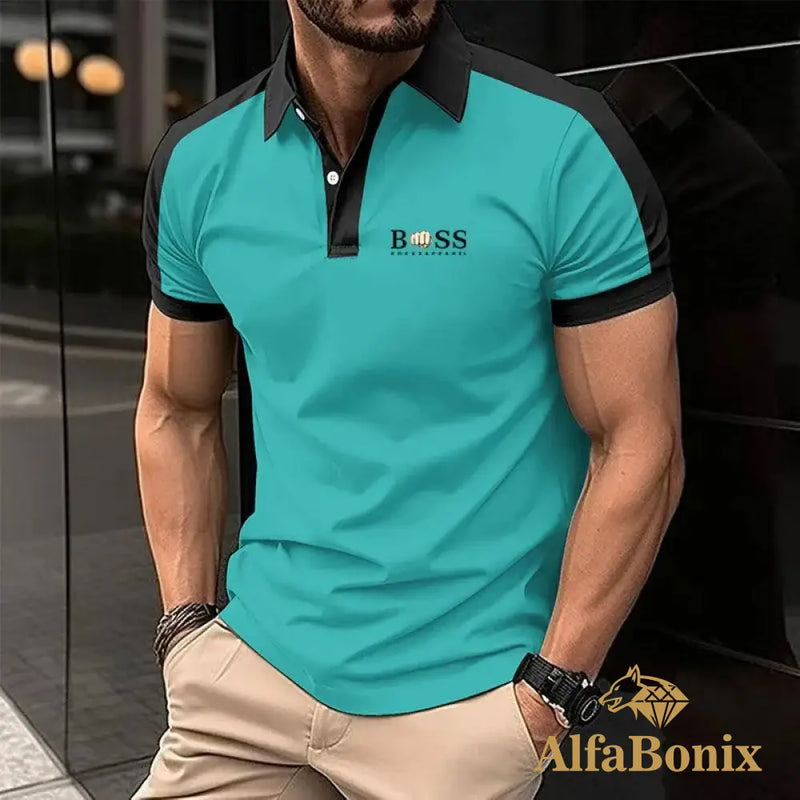 Camiseta Polo Masculina Alfa Boss Navarro